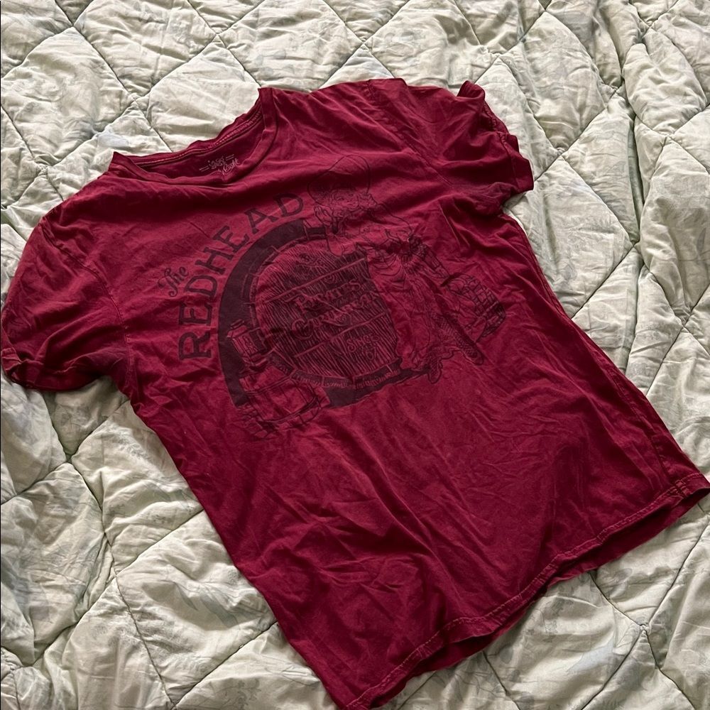 Disney pirates of the Caribbean RedHead Burgundy Graphic Tee